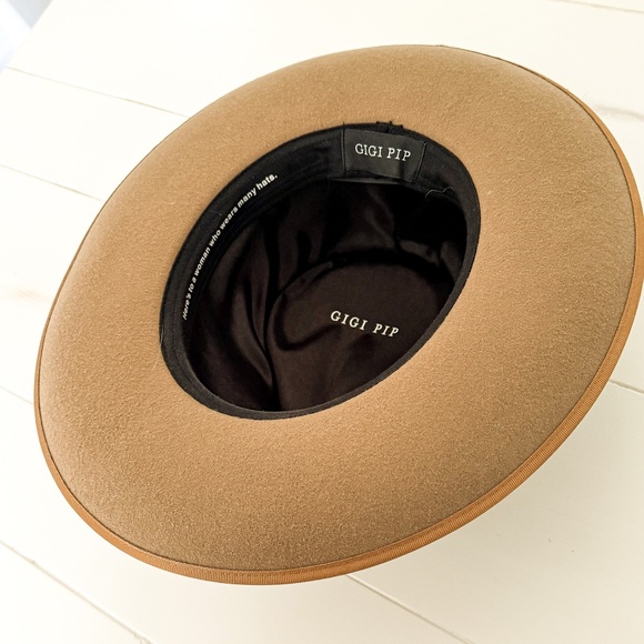 Gigi Pip Monroe Rancher Fedora Hat - Brown, Size 59 M/L - Like New ($146 Retail) - Picture 6 of 6